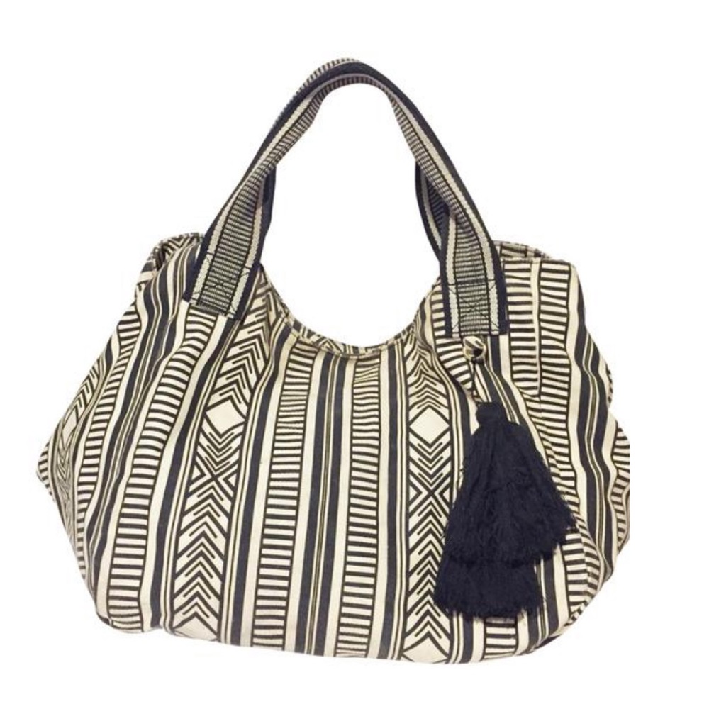 Steve Madden large printed canvas tote bag